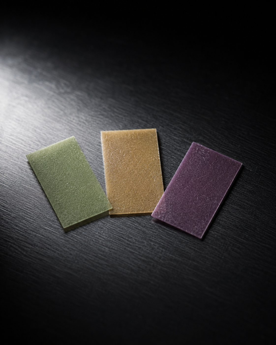 Detailed surface texture of an oral film material